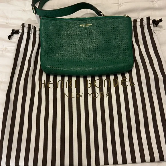Henri Bendel crossbody 3 in 1 handbag, Kelly green - Picture 11 of 11